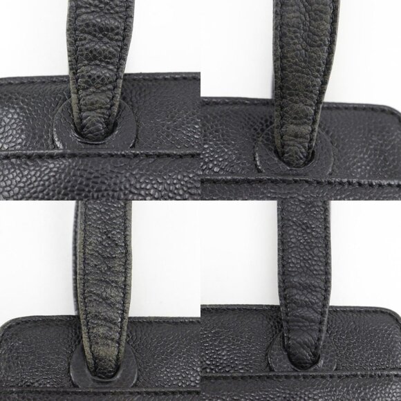 CHANEL Black Caviar Leather Tote Bag - Picture 13 of 16